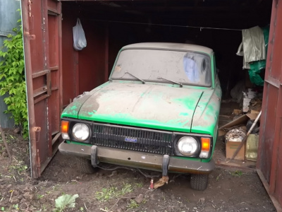 Обнаружен новый «Москвич-412», простоявший в гараже с 1991 года