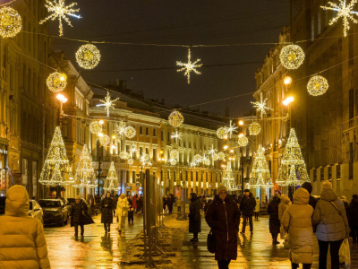 Петербург ожидает более 1,2 миллиона туристов в новогодние праздники